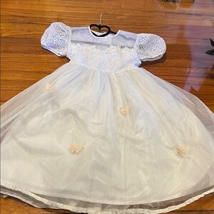 Darling White Dress with Puff Sleeves